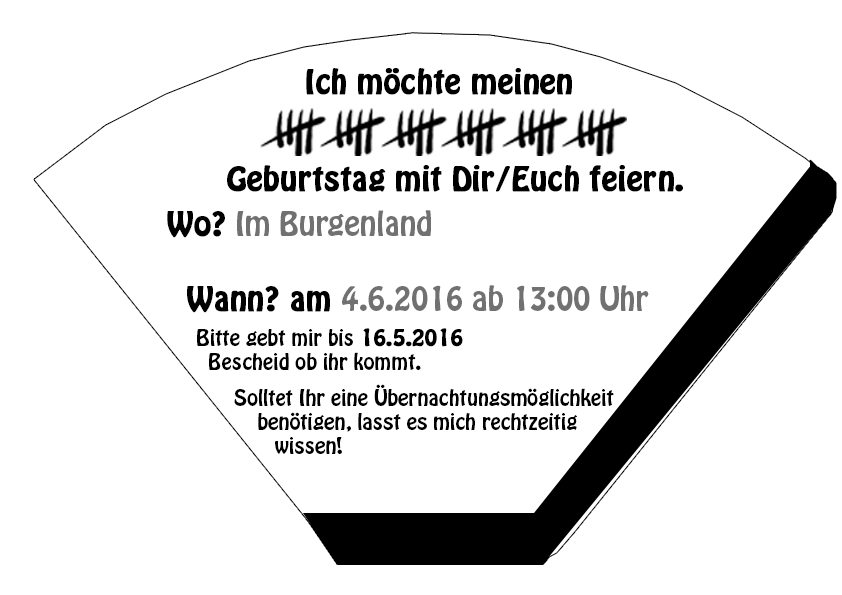 Einladung Rückseite
