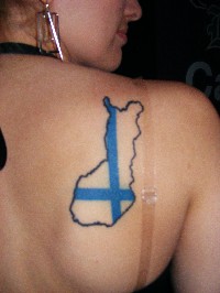Finnland Tattoo fertig