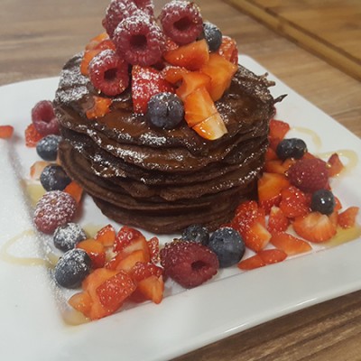 „Gesunde“ Schokoladen Pancakes