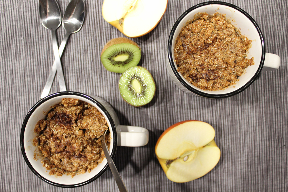 Kiwi Apfel Crumble
