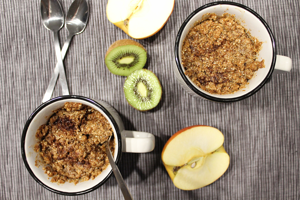 Kiwi Apfel Crumble