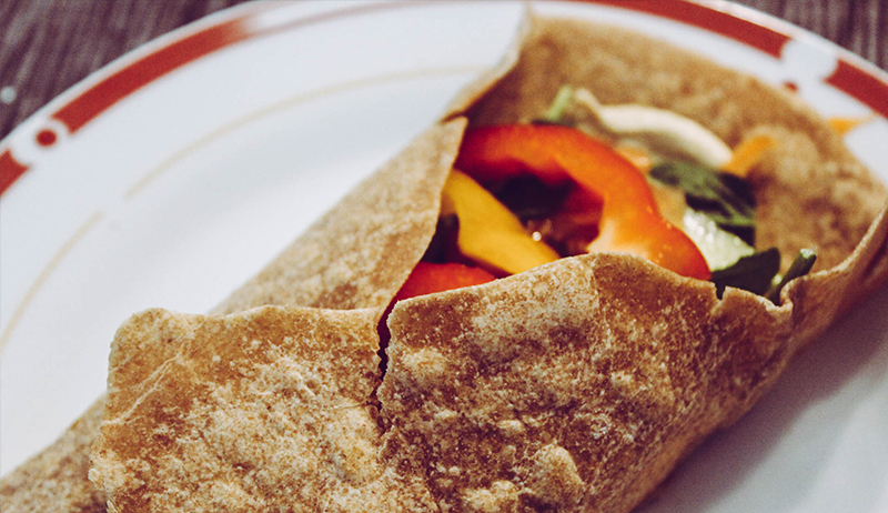 Chicken Burrito mit selbstgemachten Tortilla
